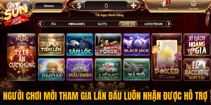 Sunwin | Tải Sun Win 2026 | Cổng Game Đổi Thưởng #1 VN 26 Những người chơi mới tham gia lần đầu luôn nhận được hỗ trợ